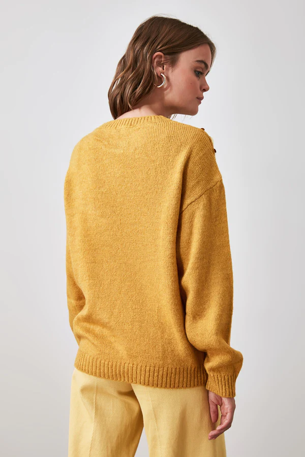 Yellow Knitwear Sweater7